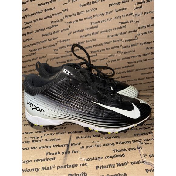 Nike Vapor Keystone 2 Low Stealth Baseball Cleats Black White Mens Size US 10 main image 5